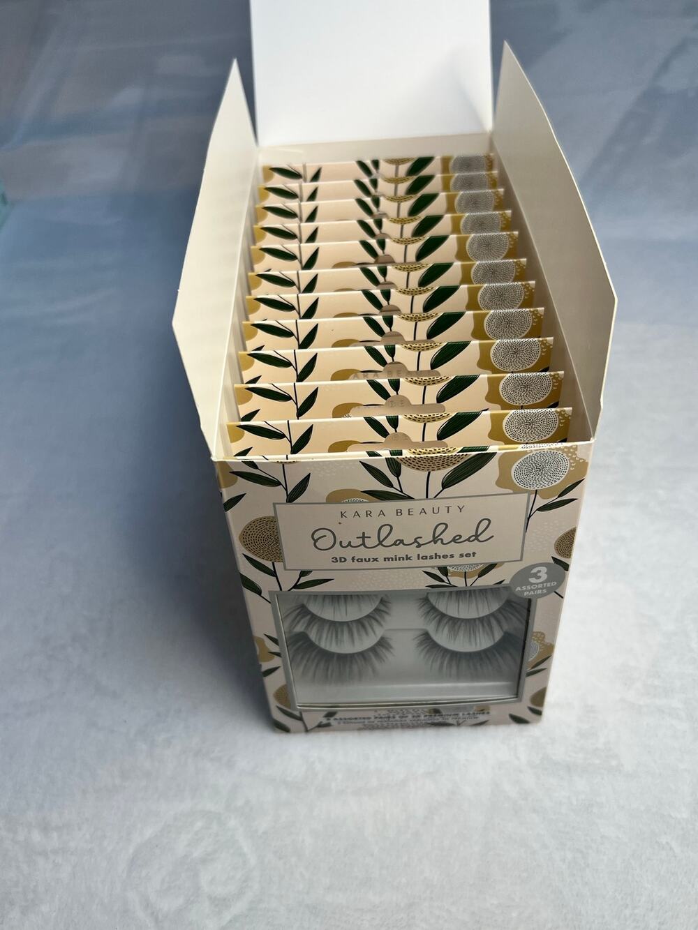 KARA Beauty Outlashed 3D Faux Mink Lashes 12 Sets 36 Pairs NEW $179 MSRP